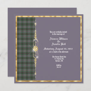 Craig Ancien Faire-part de mariage Tartan