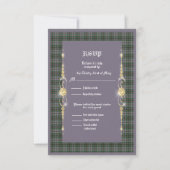 Craig Ancien Mariage Tartan RSVP (Devant)