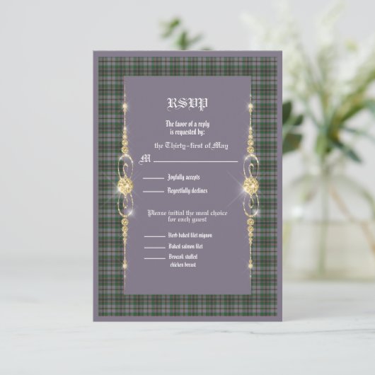 Craig Ancien Mariage Tartan RSVP (Debout devant)