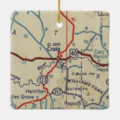 Craig CO 1945 Map Keramisch Ornament (Achterkant)