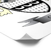 Craig Family Crest Coat. Poster (Hoek)