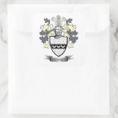 Craig Family Crest Coat. Vierkante Sticker (Tas)