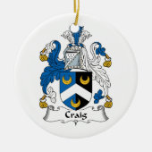 Craig Family Crest Keramisch Ornament (Voorkant)