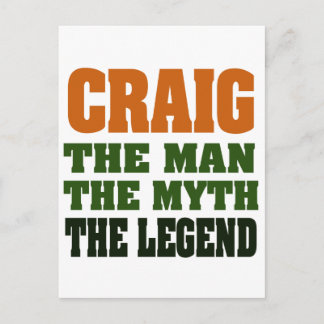Craig - het Man, de mythe, de legende Briefkaart