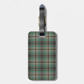 Craig Tartan Pattern Bagagelabel (Achterkant verticaal)