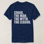 CraigCraig Familienaam Craig achternaam Craig Surn T-shirt (Design voorkant)