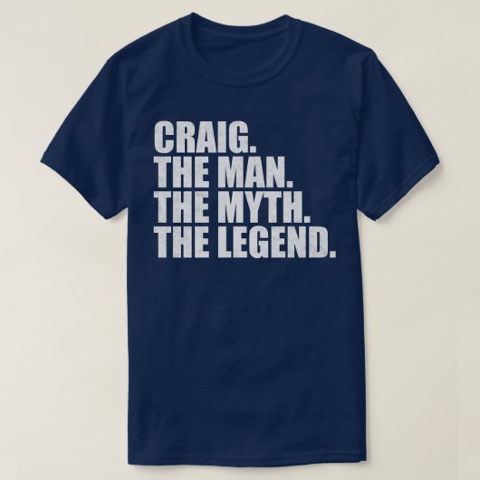 CraigCraig Familienaam Craig achternaam Craig Surn T-shirt (Design voorkant)
