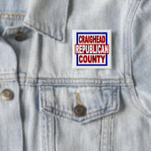 Craighead County Repubican 2 x 2" Square Button (In situ)