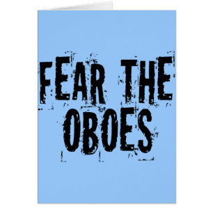 Craignez la carte de hautbois