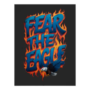 Craignez l'Aigle Poster Fierce Bald Eagle