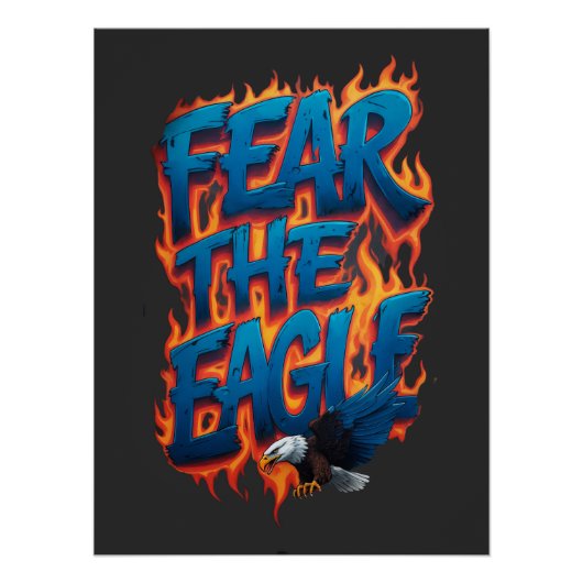 Craignez l'Aigle Poster Fierce Bald Eagle (Devant)