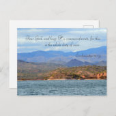 Craindre Dieu et garder ses commandements Carte po (Devant / Derrière)