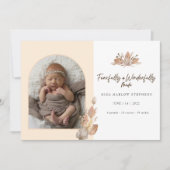 Craindre et merveilleusement fait Faire-part bébé (Devant)