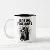 Craindre Le Laver Du Visage (Hockey) Mug De Café À (Gauche)