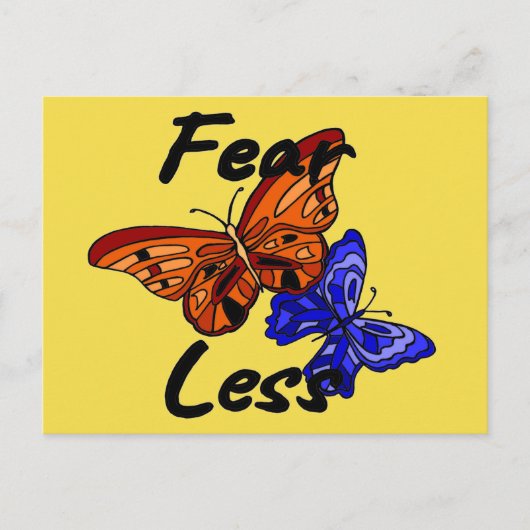 Craindre moins de Papillon carte postale (Devant)