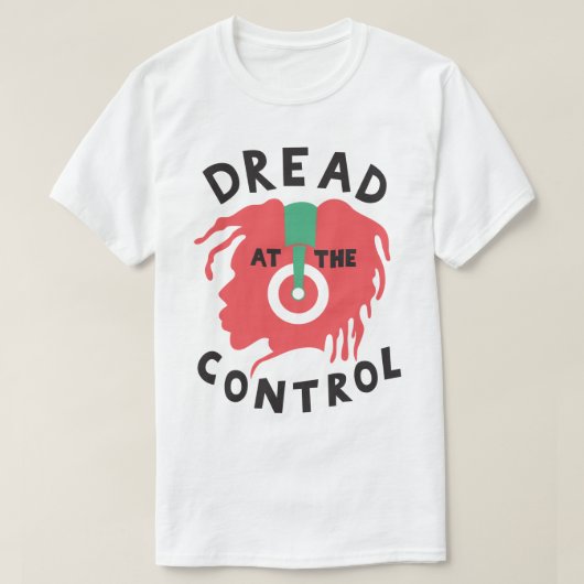 Crainte au T-shirt de Rasta DJ de copie de reggae (Design devant)