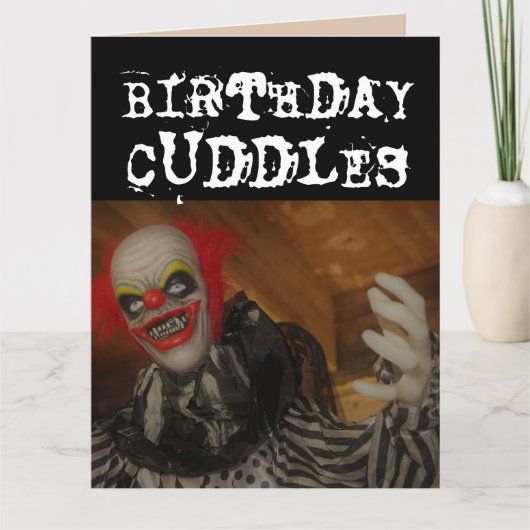 CRAINTE MAL CLOWN CUDDLES D'ANNIVERSAIRE ET CARTES (Devant)