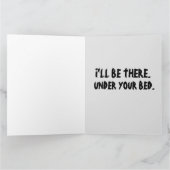 CRAINTE MAL CLOWN FUNNY GRANDE CARTE D'ANNIVERSAIR (Intérieur)