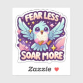 Crainte Moins Soin Plus Gras Sticker Motivationnel (Feuille)