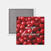 Cranberries Accepter Abundance aimant (Recto/Verso)