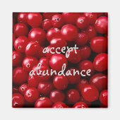 Cranberries Accepter Abundance aimant (Devant)