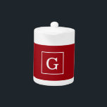 Cranberry<br><div class="desc">Cranberry Rouge et blanc encadré Monogramme initial Un arrière - plan élégant et solide rouge canneberge avec une zone encadrée blanche pour votre monogramme, nom ou autre texte. Vous pouvez également modifier la police de texte, modifier la taille et la couleur de la police, déplacer le texte, etc. Si vous...</div>