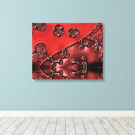 Cranberry Bazaar Canvas Afdruk (Insitu (Houten vloer))