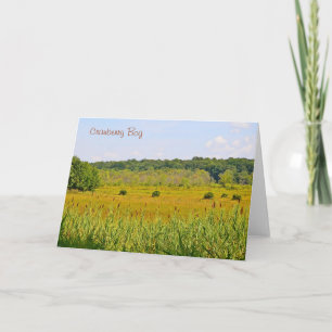 Cranberry Bog Notecard Kaart