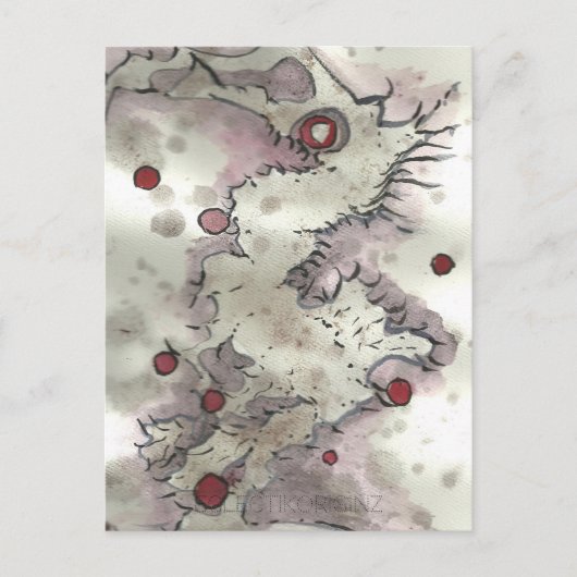 Cranberry Bog Tea Creature 003 Briefkaart (Voorkant)