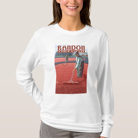 Cranberry Bogs Harvest - Bandon, Oregon T-shirt (Voorkant)