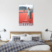 Cranberry Bogs Harvest - Coos Bay, Oregon Canvas Afdruk (Insitu (Slaapkamer))