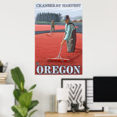 Cranberry Bogs Harvest Poster (Thuiskantoor)