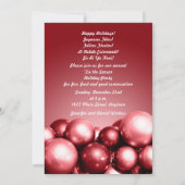 Cranberry Christmas Party Invitations personnalisé (Dos)