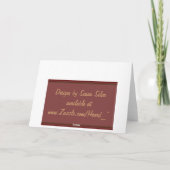 Cranberry Class Elegant Hartelijk dank Bedankkaart (Achterkant)