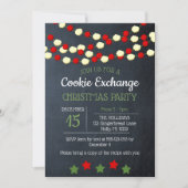 Cranberry en Popcorn Rustic Chalkboard Kerstmis Kaart (Voorkant)