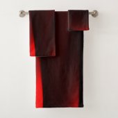 Cranberry en zwarte lichten badhanddoek set bad handdoek (Insitu)