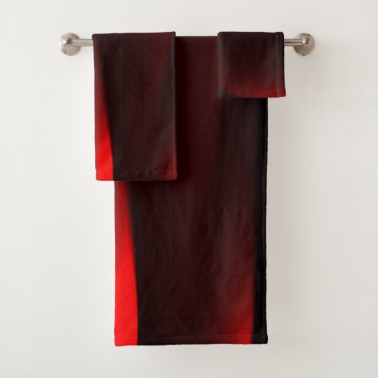 Cranberry en zwarte lichten badhanddoek set bad handdoek (Insitu)