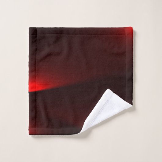 Cranberry en zwarte lichten badhanddoek set bad handdoek (Wasdoekje)