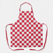 Cranberry fizz checkerboard pattern schort (Voorkant)