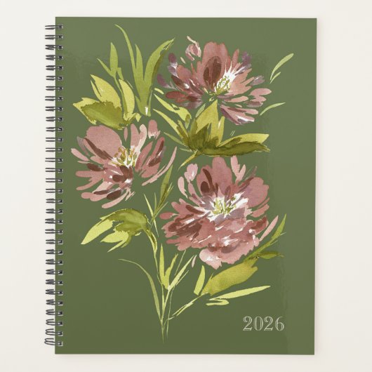 Cranberry floral planner (Voorkant)