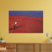 Cranberry Harvest, Middleboro, MA, VS Canvas Afdruk (Insitu (Woonkamer))