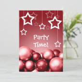 Cranberry Holiday Party - Aangepaste uitnodigingen (Staand voorkant)