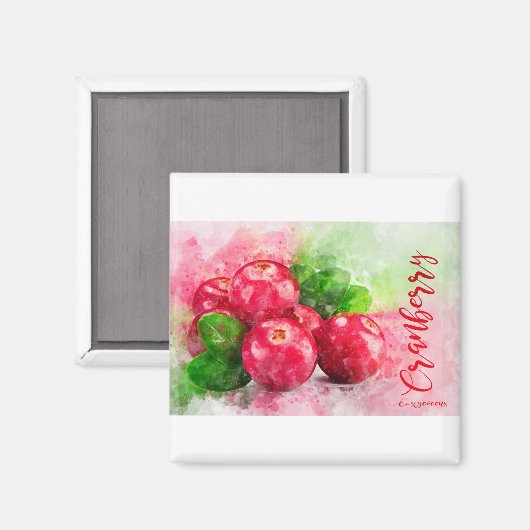 Cranberry Magneet (Voorkant / Achterkant)