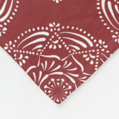 Cranberry Mandala Fleece Deken (Hoek)