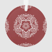 Cranberry Mandala Ornament (achterkant)
