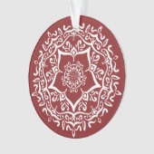 Cranberry Mandala Ornament (voorkant)