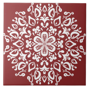 Cranberry Mandala Tegeltje