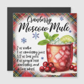 Cranberry Moscow Mule Recette Carte magnétique (Devant / Derrière)