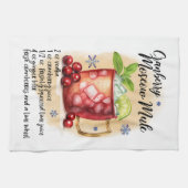Cranberry Moscow Mule Recette Serviette cuisine (Horizontal)