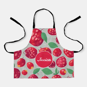 Cranberry Mozaïek Kleurrijk Gepersonaliseerd Patro Schort